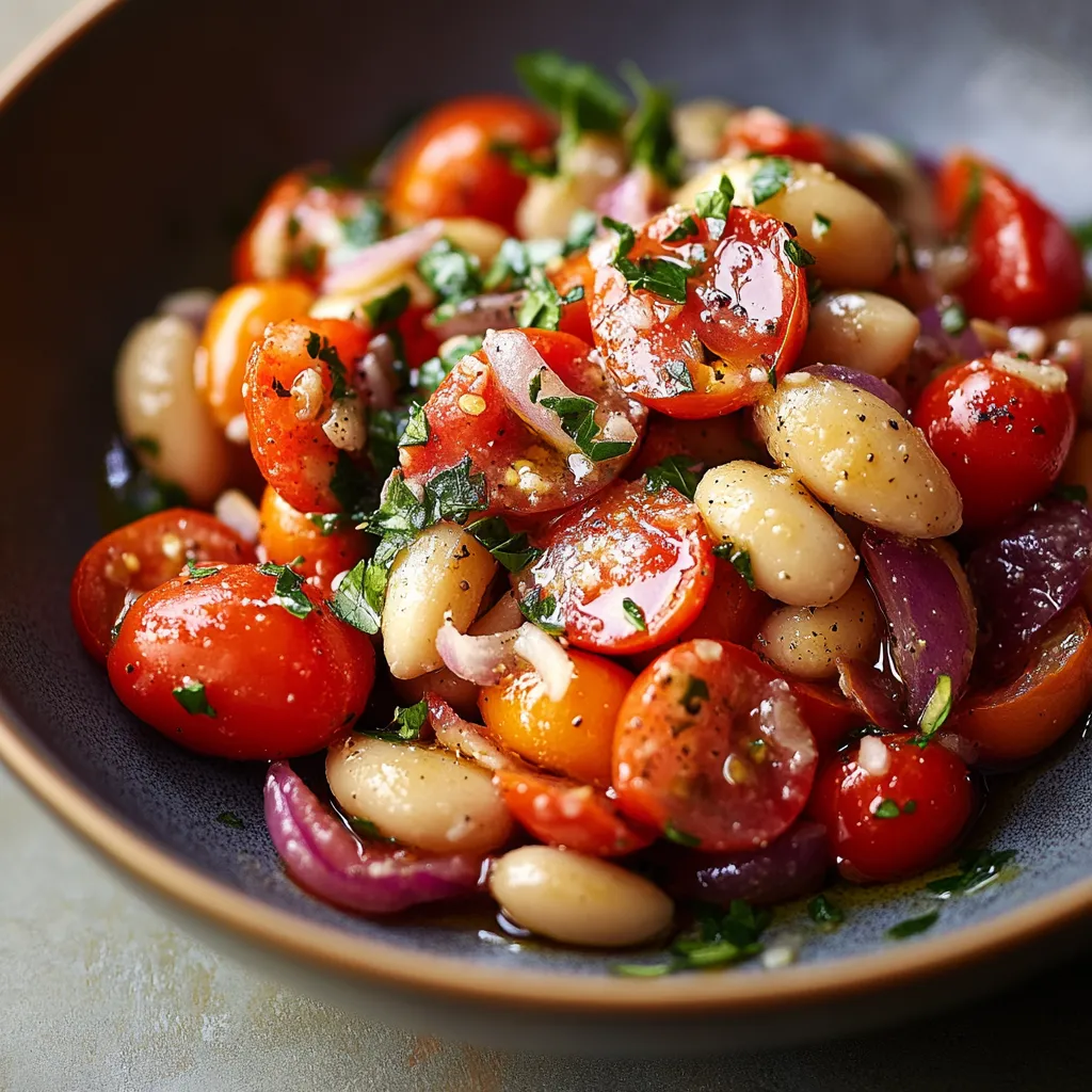 Cherry Tomato And White Bean Salad: A Taste Of Childhood Memories Zesty