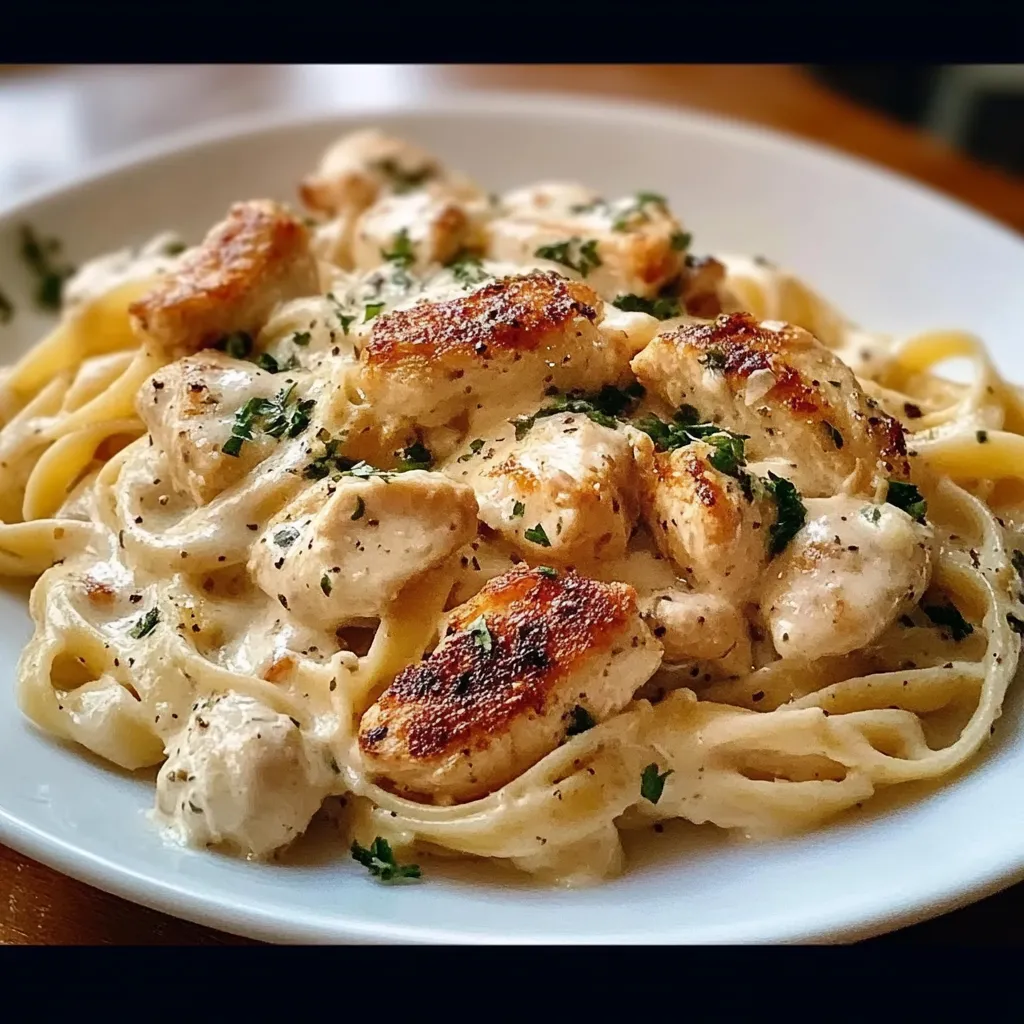 Creamy Chicken Garlic Parmesan Pasta Fresh