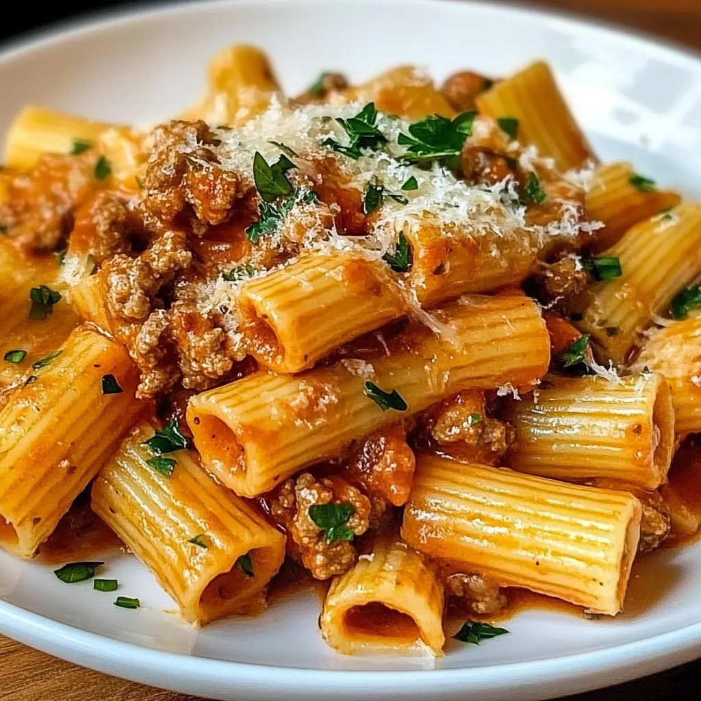 Creamy Sausage Rigatoni Luscious