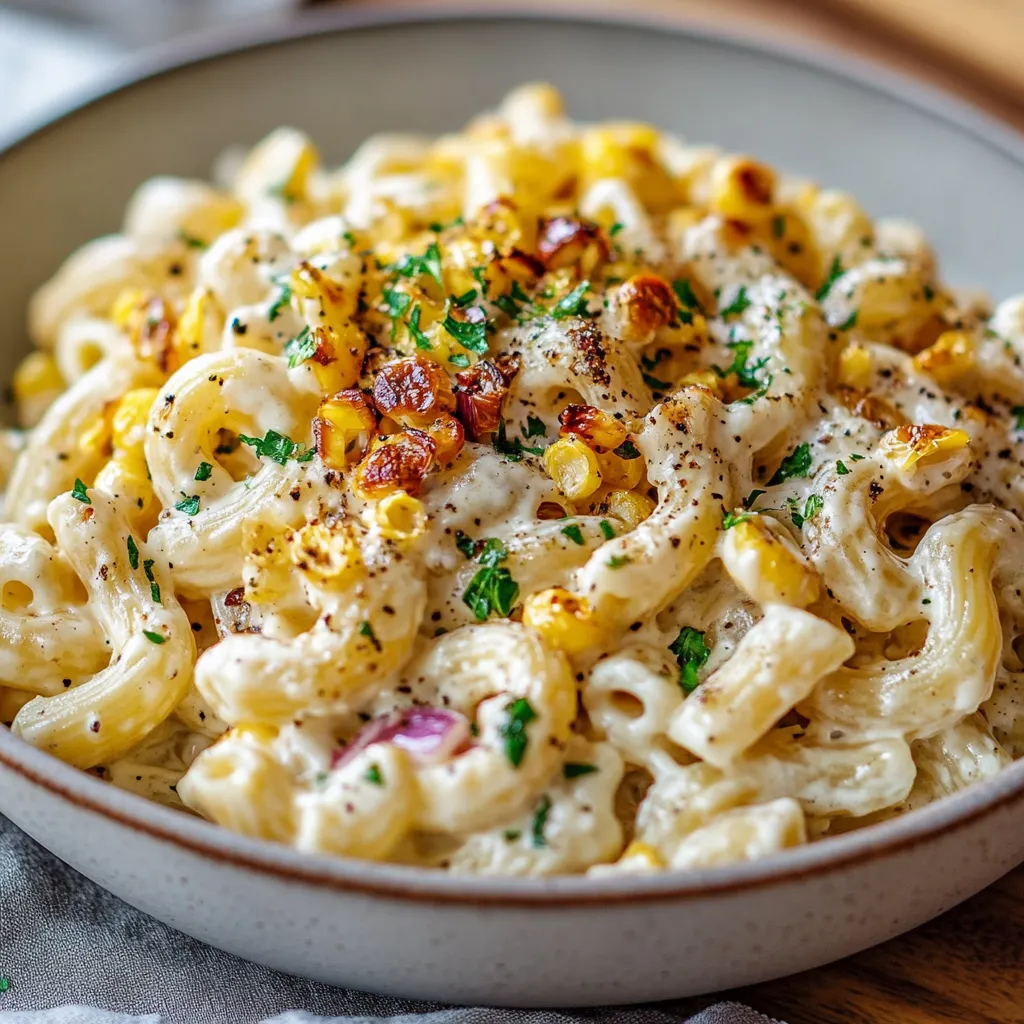 Creamy Street Corn Pasta Salad Rich