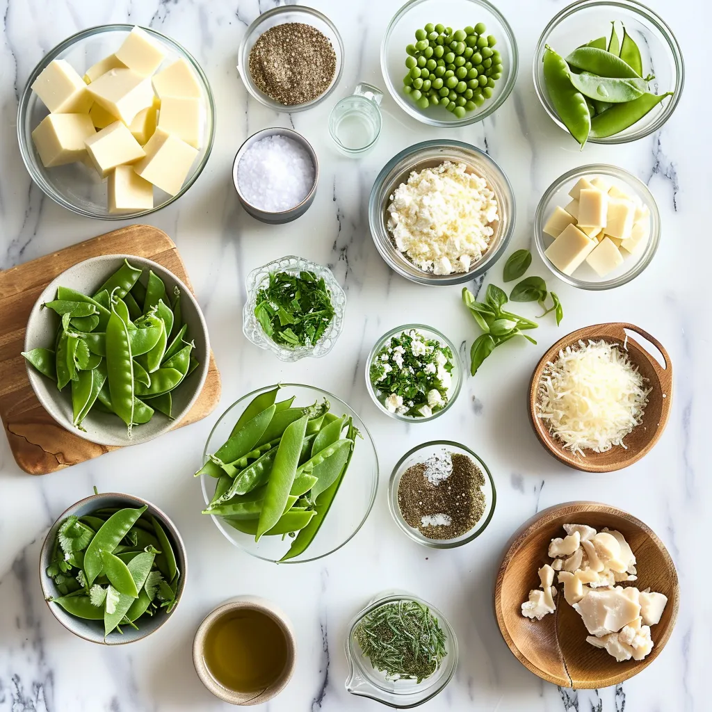 Crisp Snap Pea Salad with Lemon Parmesan Vinaigrette Bliss Tasty ingredients