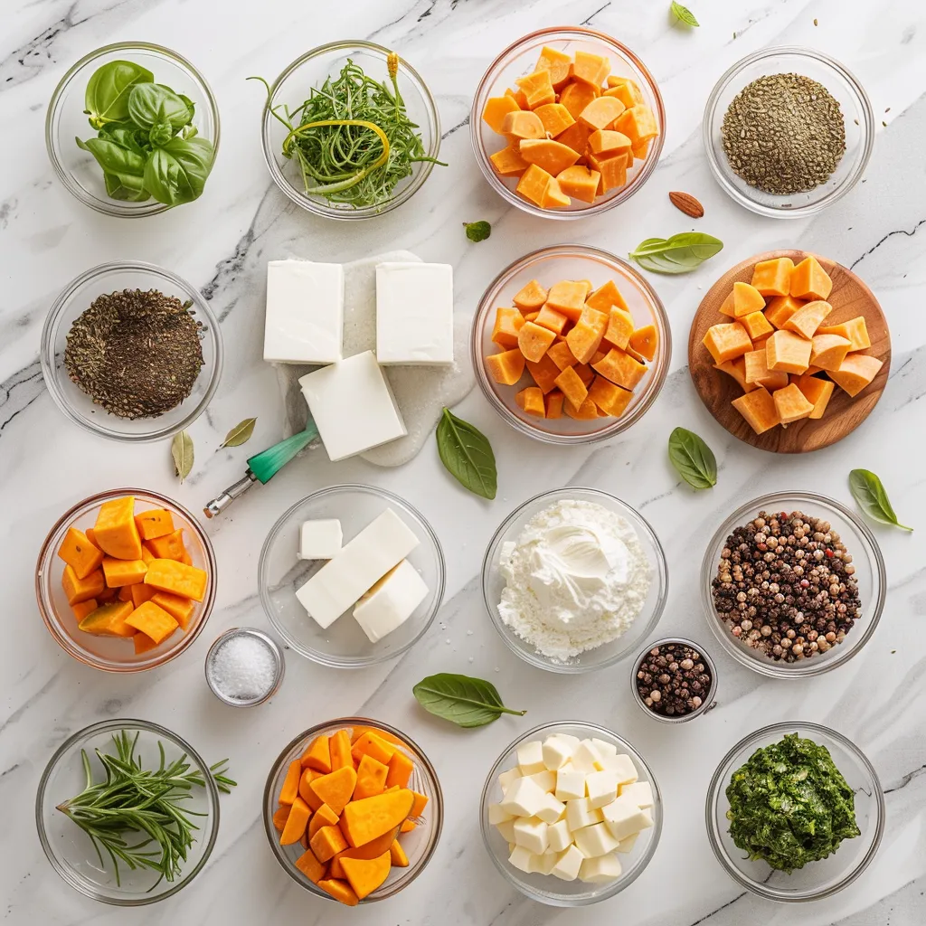 Delightful Sweet Potato Salad ingredients