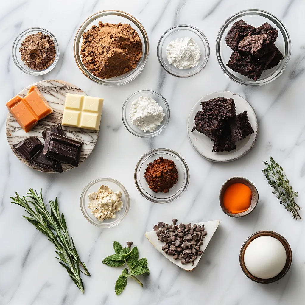 Effortless Triple Chocolate Crinkle Cookies Golden ingredients