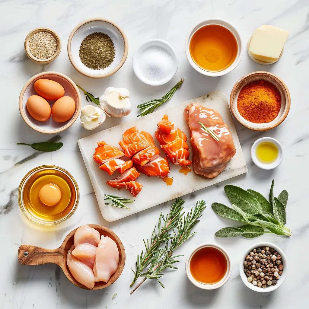 Finest Baked Hot Honey Chicken Yummy ingredients