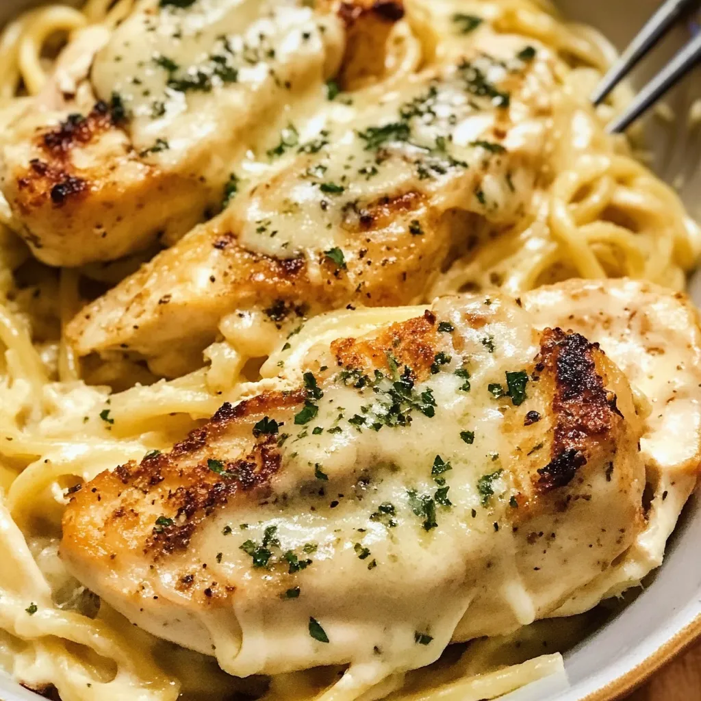 Fresh Spaghetti Squash Chicken Alfredo