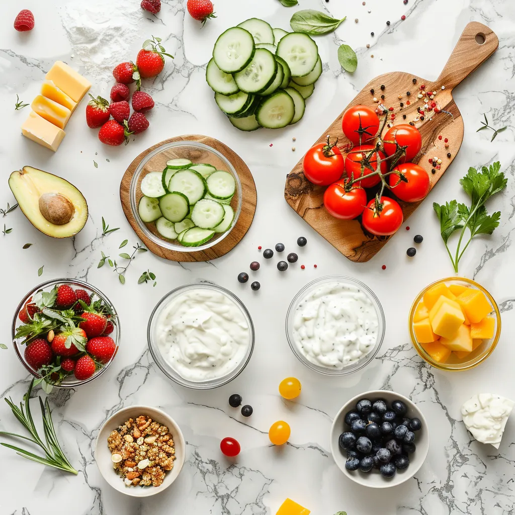 Fruit Salad with Yogurt Mouthwatering ingredients