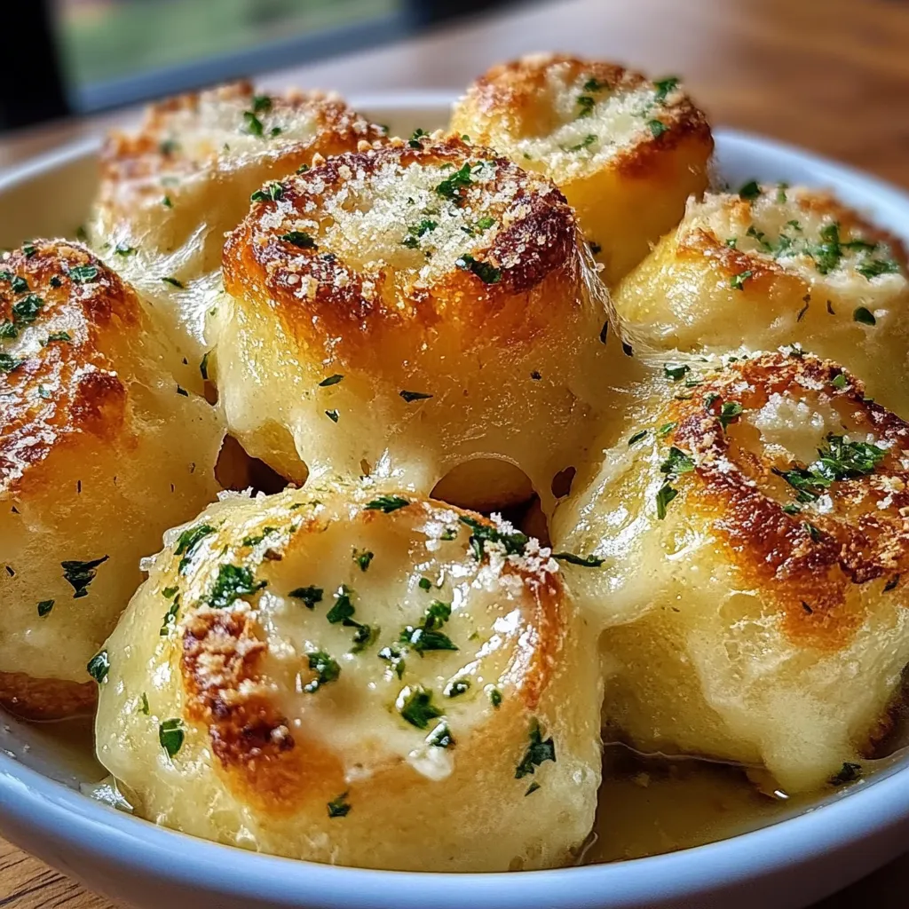 Garlic Parmesan Bread Bites Juicy