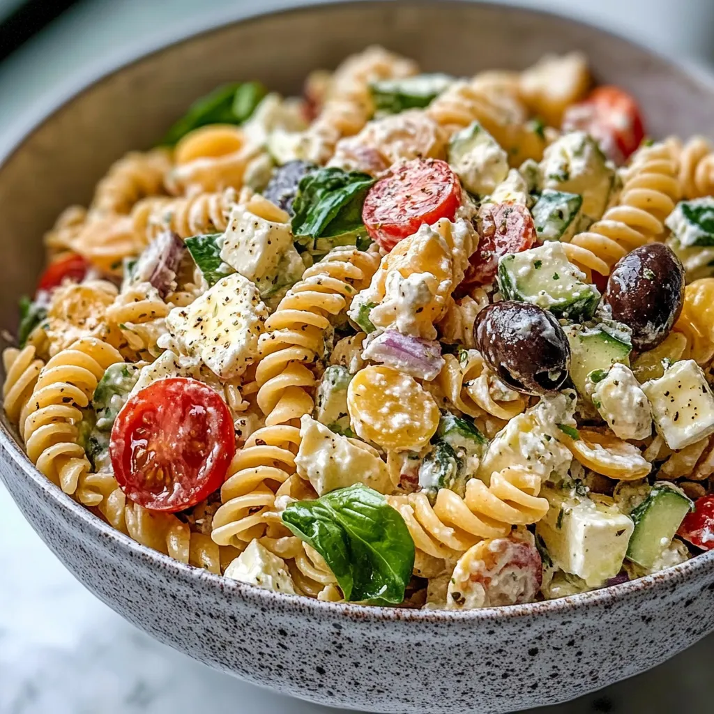 High Protein Greek Pasta Salad for a Delightful Boost