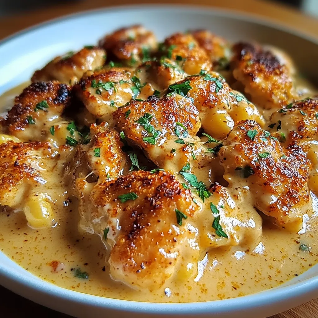 Honey Pepper Chicken Mac and Cheese Golden