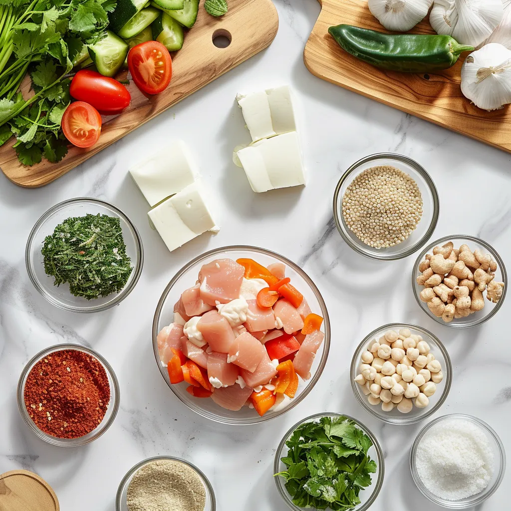 Irresistible Top Protein Firecracker Ground Chicken Bowls ingredients