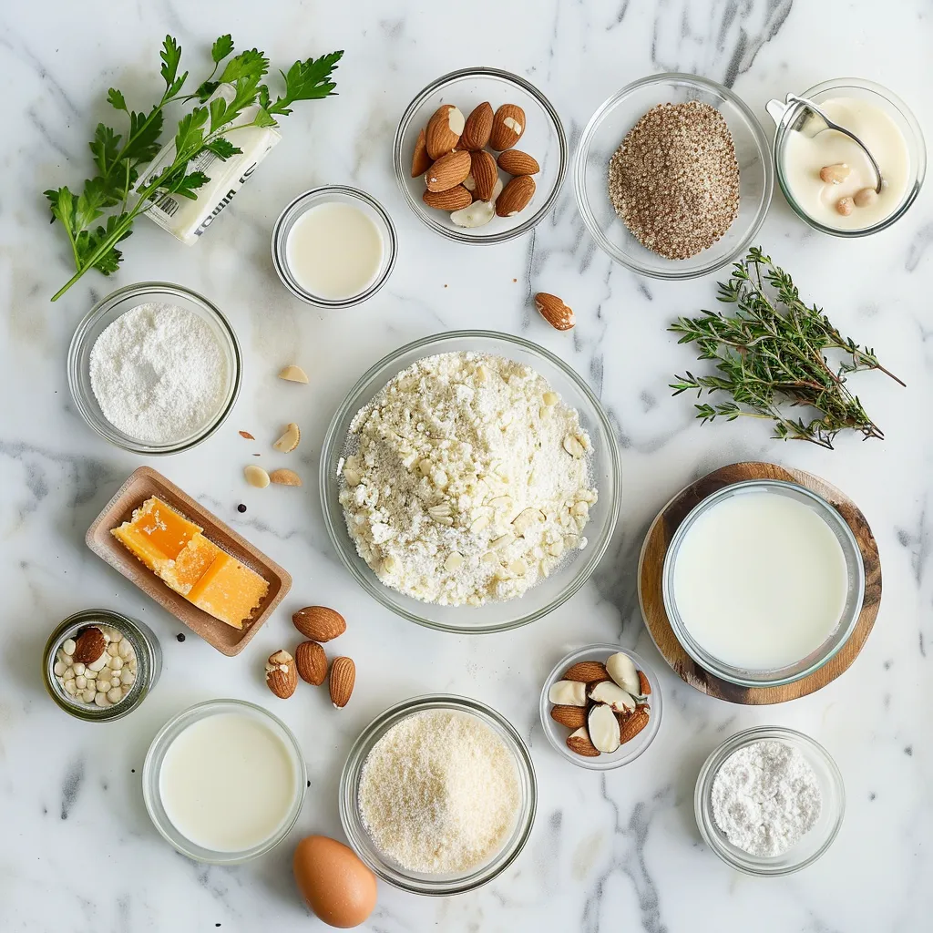 Irresistible White Almond Cake ingredients