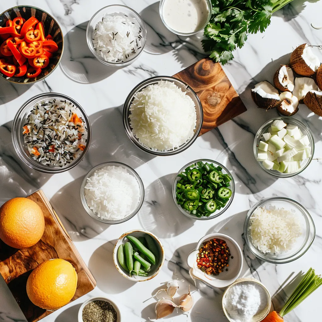 Island Coconut Pepper Rice: A Tropical Twist on Comfort Food Delightful ingredients