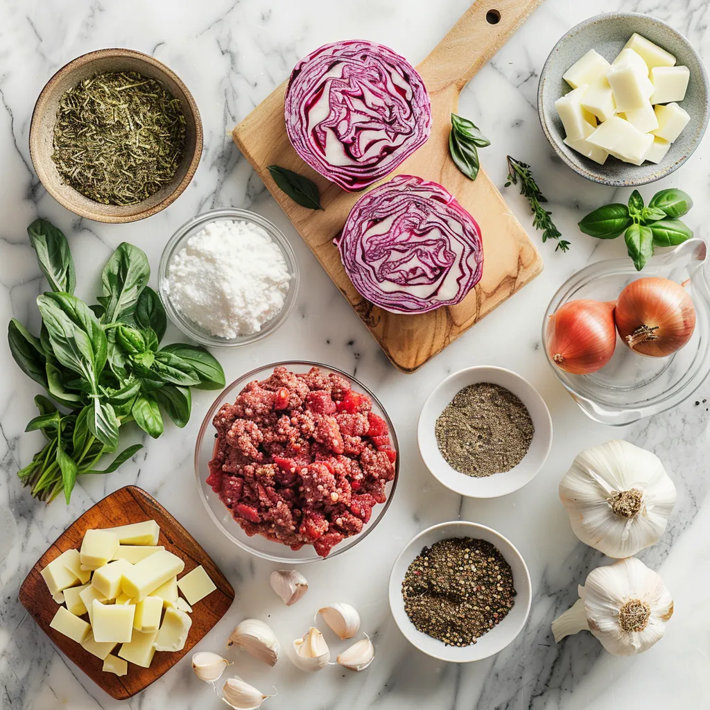 Juicy Ground Beef and Cabbage Skillet ingredients