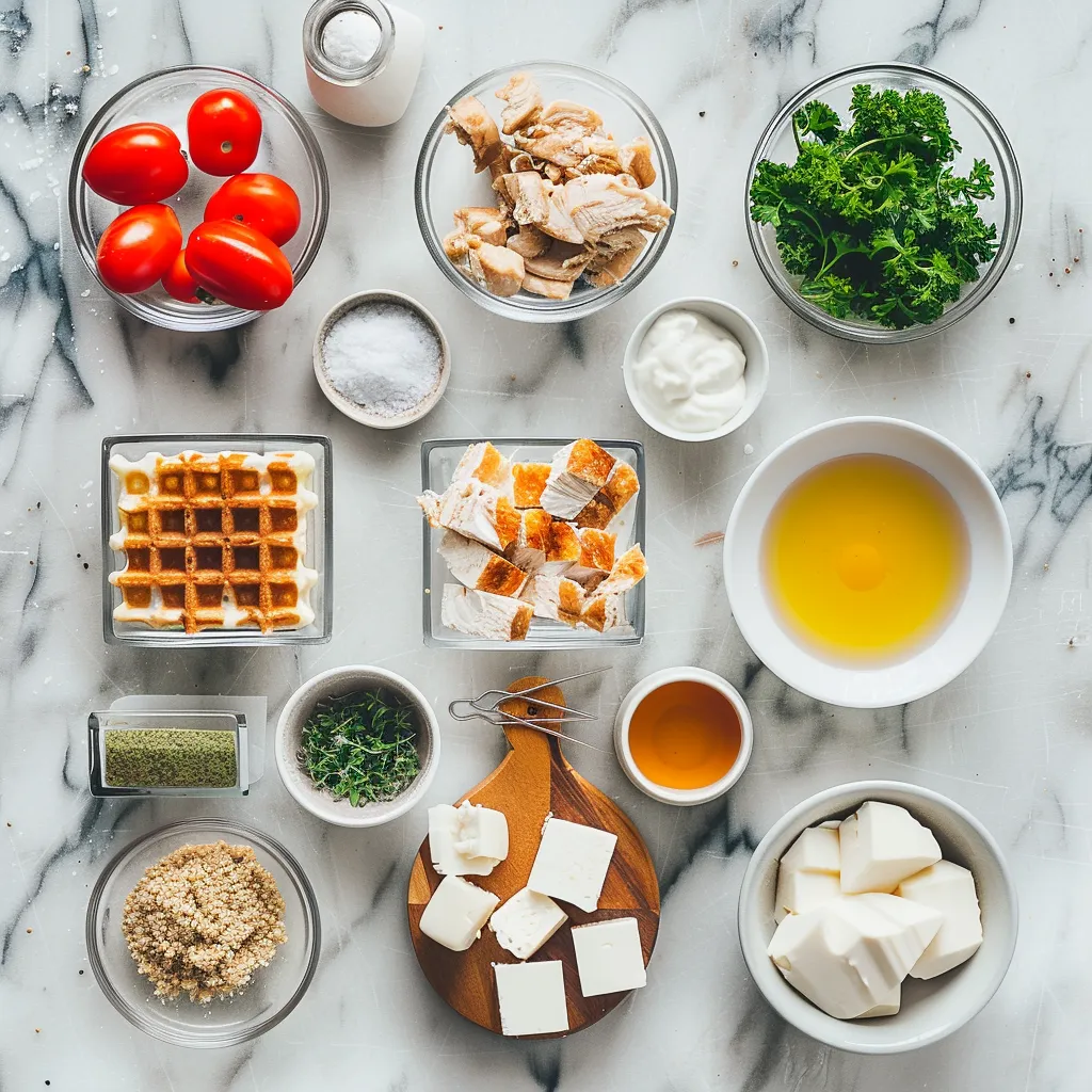 Mini Chicken and Waffles Recipe – Simple & Tasty Delightful ingredients