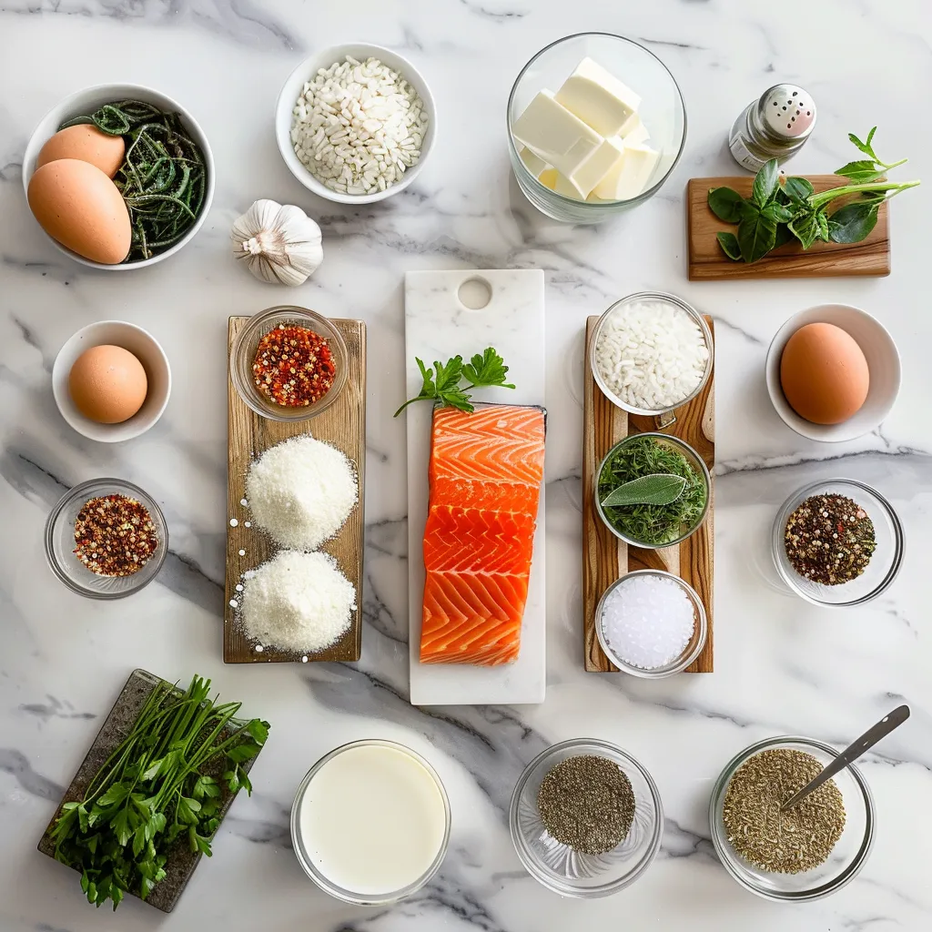 Mouthwatering One Pot Salmon and Rice: Easy, Flavor-Packed Comfort Meal ingredients