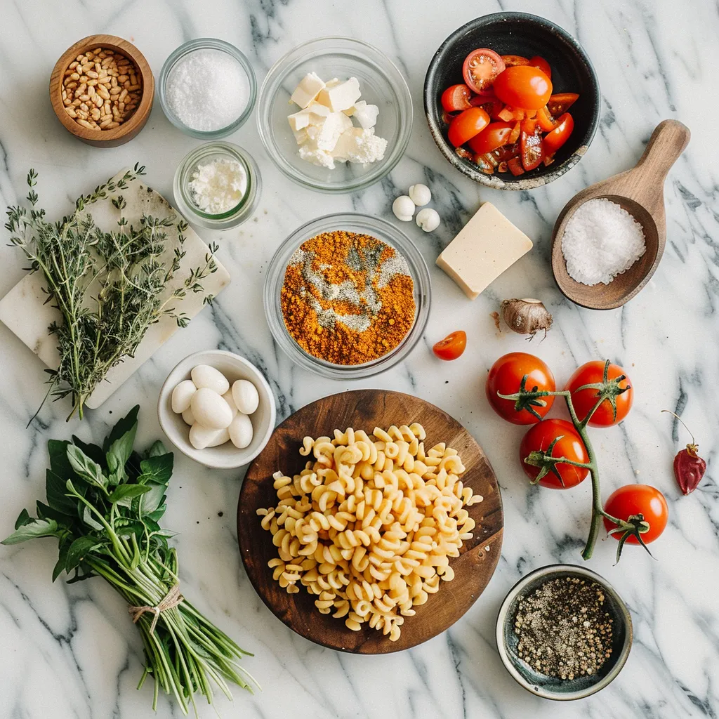Old Fashioned Macaroni and Tomatoes Delightful ingredients