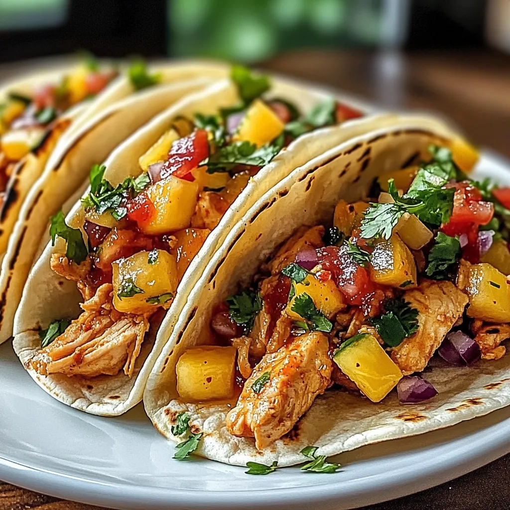 Pineapple Chicken Tacos: A Sweet and Mouthwatering Delight