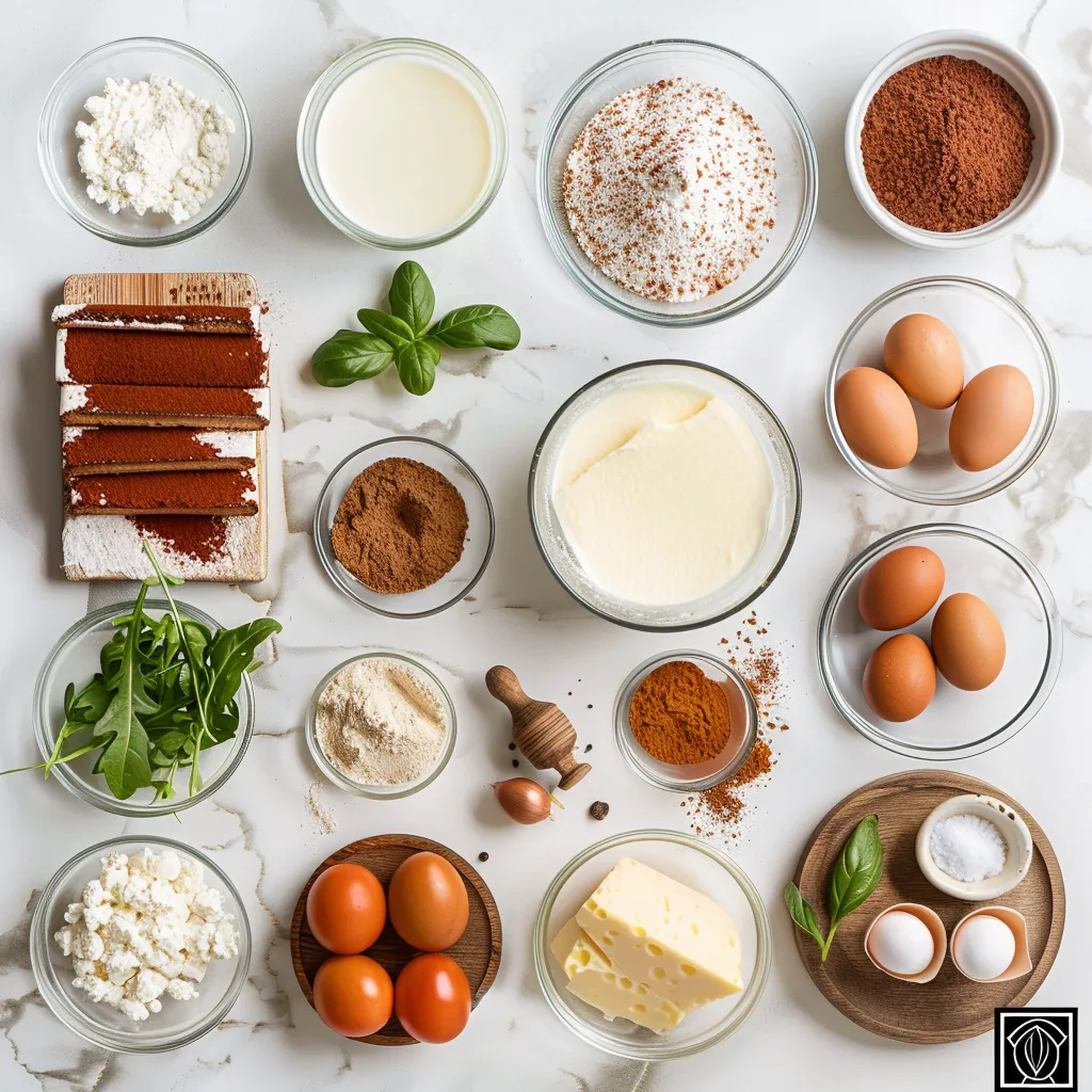 Rich Finest Classic Italian Tiramisu Recipe ingredients