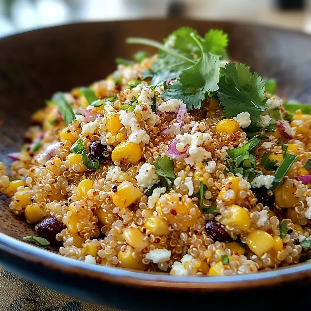 Rich Mexican Street Corn Quinoa Salad