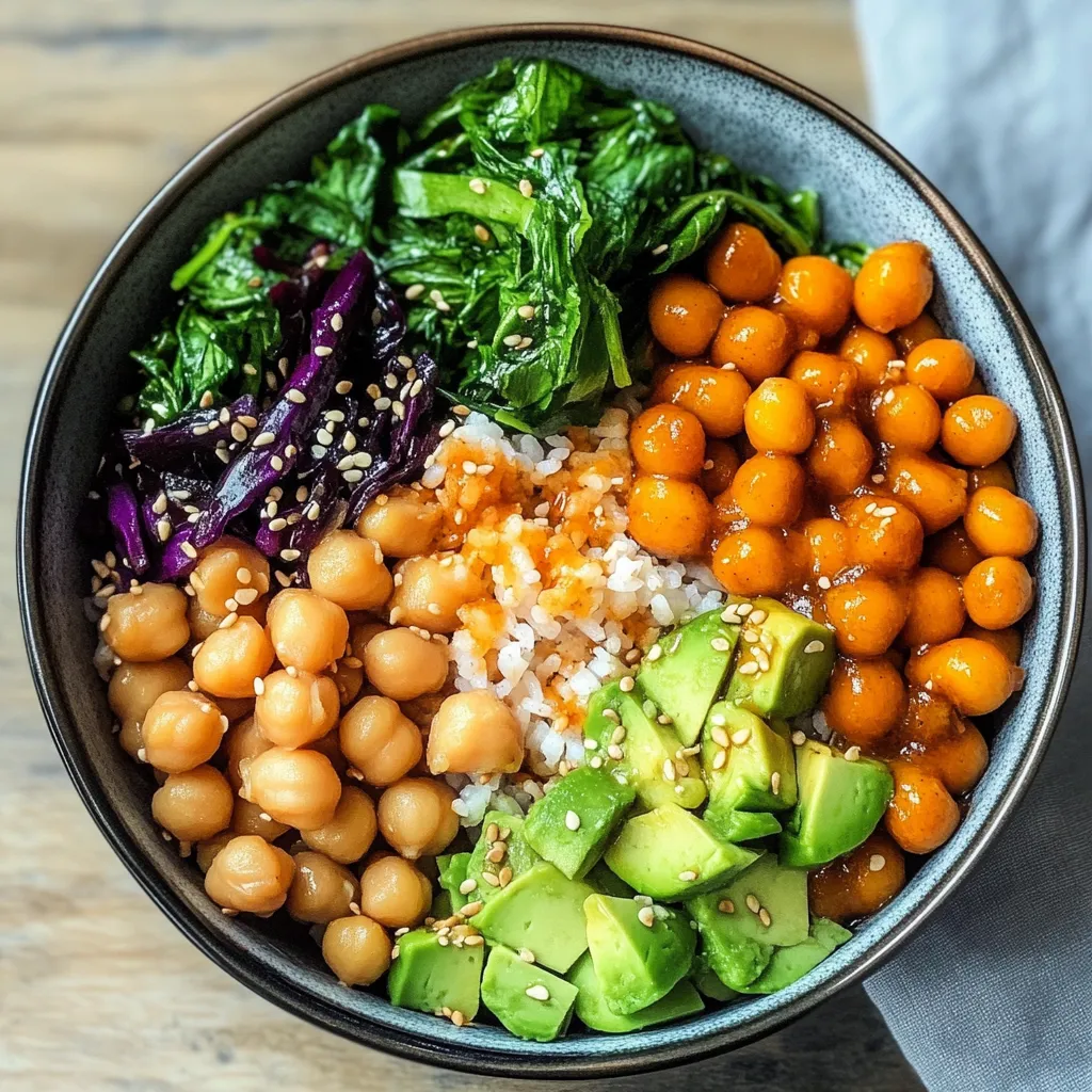 Rich Sesame Chickpeas Buddha Bowl Recipe to Try