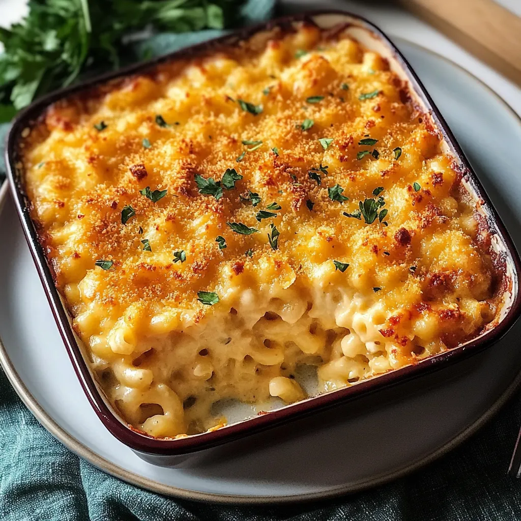 Savory Classic Baked Mac and Cheese with Cottage Cheese