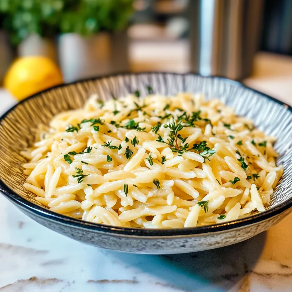 Simple Lemon Orzo Pasta Recipe for Rapid Meals Tasty