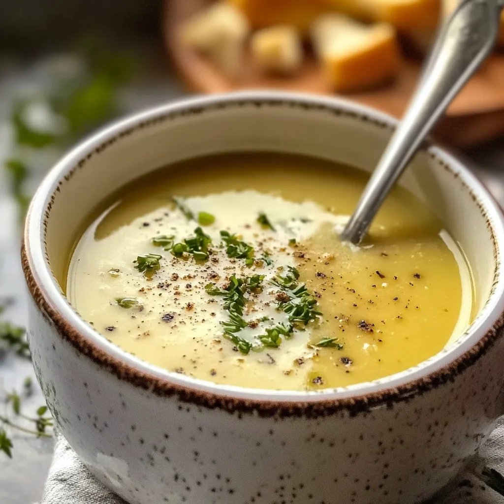 Tasty Effortless Country French Style Garlic Soup
