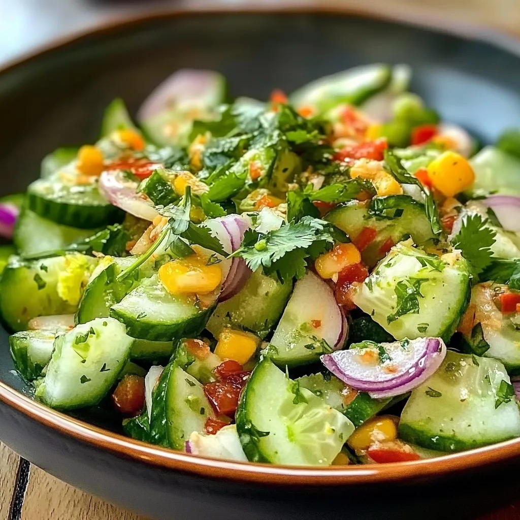 Tempting Mexican Cucumber Salad