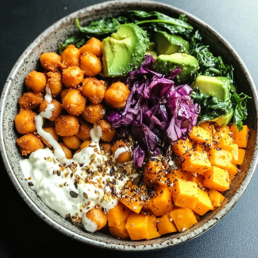 Tempting Sweet Potato Chickpea Buddha Bowl Recipe