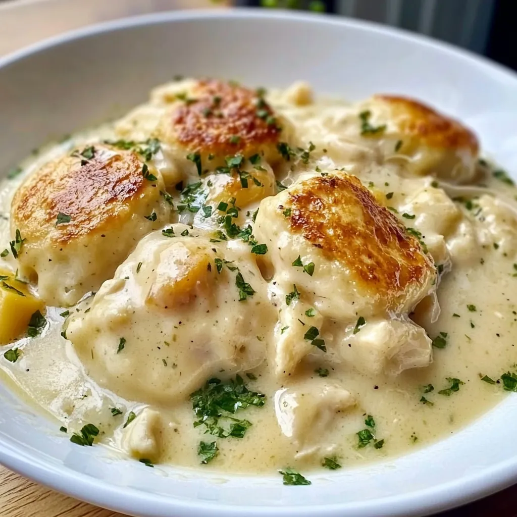 Yummy Classic Chicken And Dumplings With Biscuits