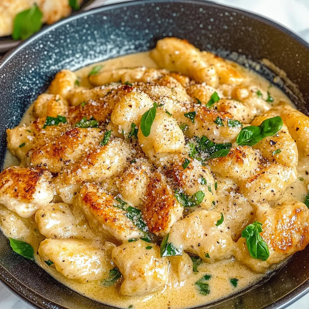 Yummy Creamy Chicken and Gnocchi