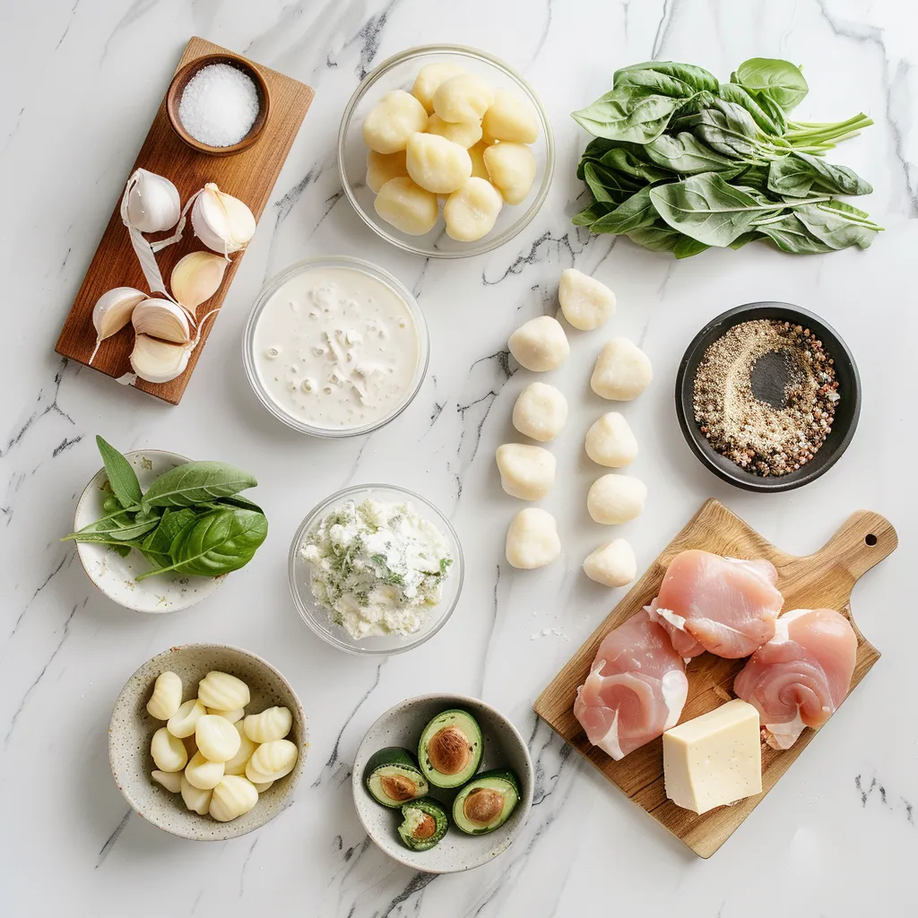 Yummy Creamy Chicken and Gnocchi ingredients