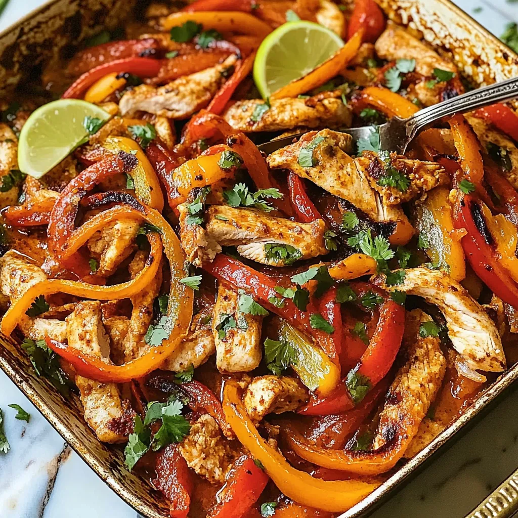 Yummy Sheet Pan Chicken Fajitas
