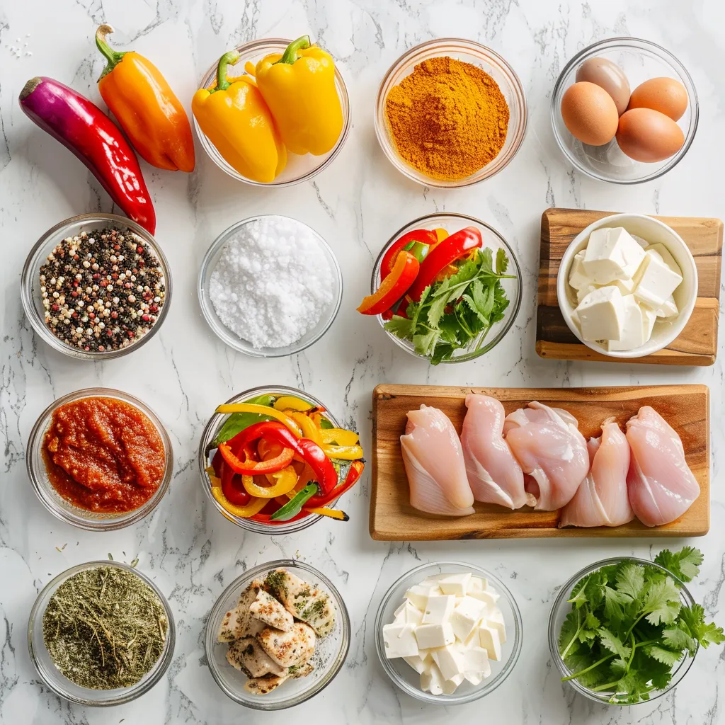 Yummy Sheet Pan Chicken Fajitas ingredients
