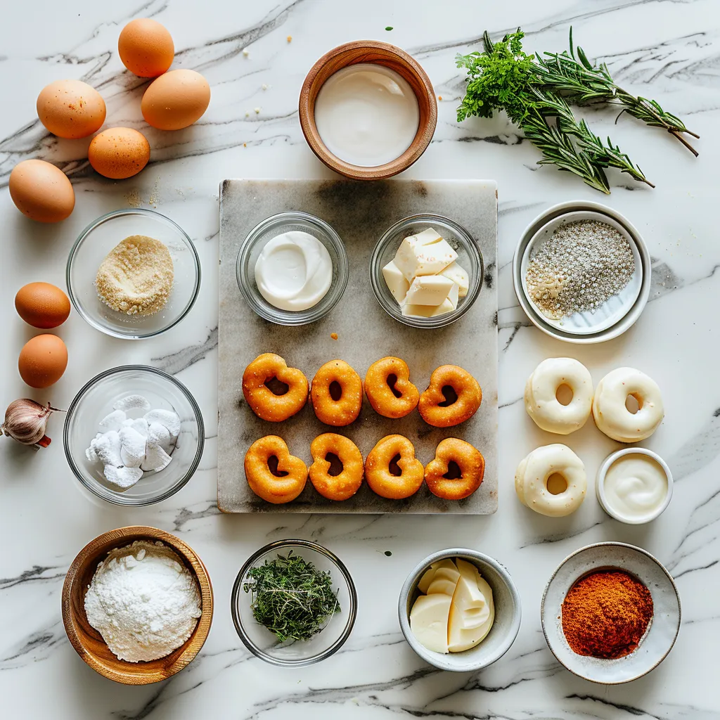Air Fryer Heart-Shaped Donuts Irresistible ingredients