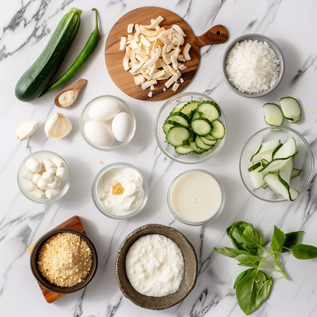 Crispy Tasty Thai Coconut Custard Recipe – Amazing Tropical Delight ingredients