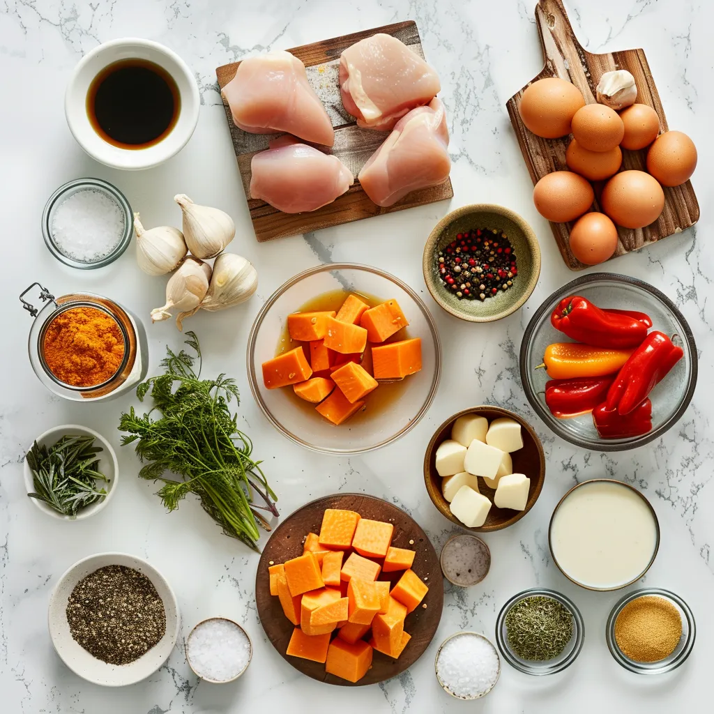 Exquisite Maple Dijon Chicken & Sweet Potato Bowls – Incredible Delight ingredients