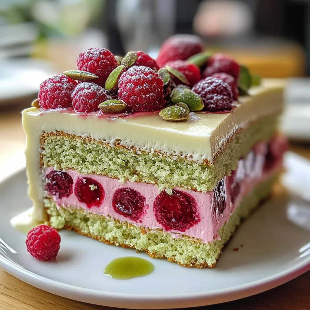 Heavenly Pistachio Raspberry Cake: A Flavorful Recipe – Heavenly Pistachio Raspberry Cake: An Incredible Delight