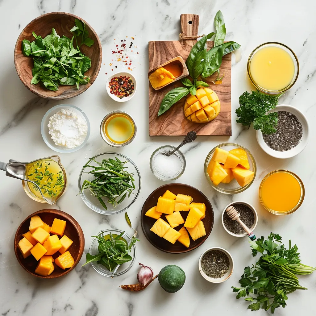 Mango Salad Heavenly ingredients