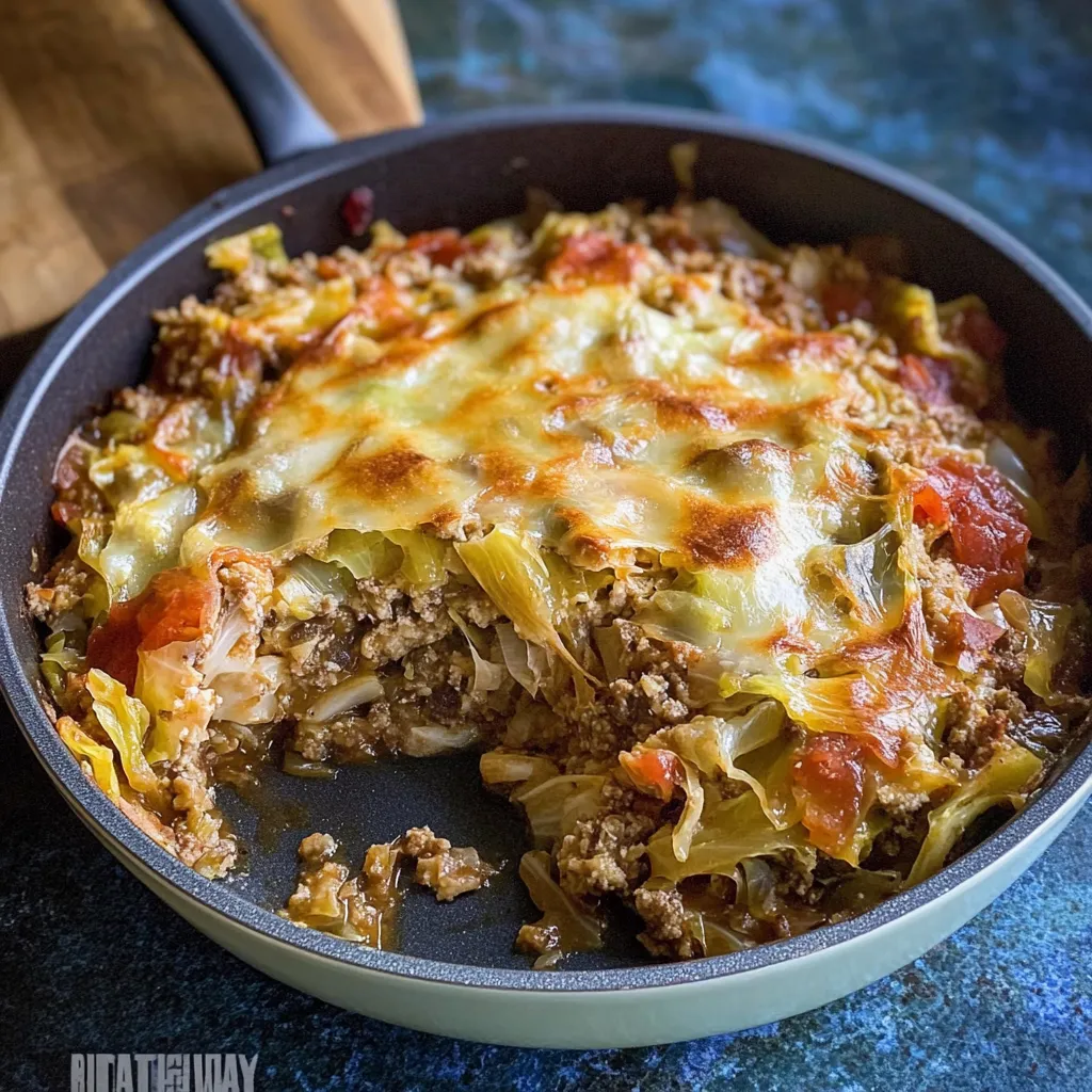 One-Skillet Stuffed Cabbage Casserole
