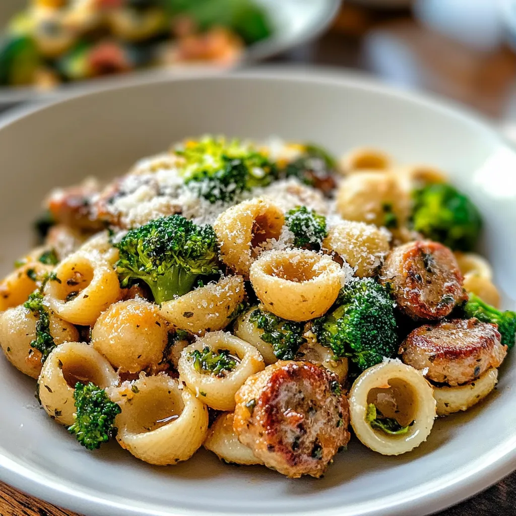 Rich Amazing Orecchiette with Sausage and Broccoli Delight