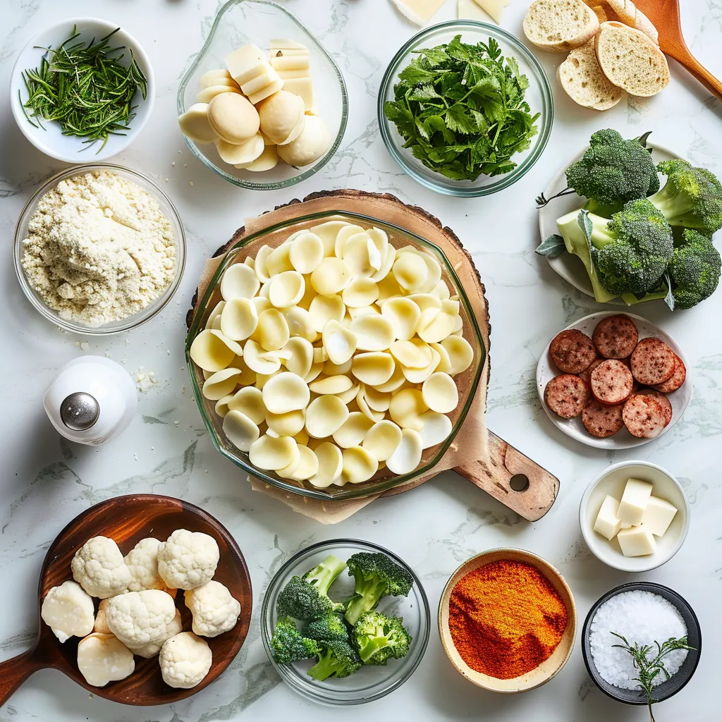 Rich Amazing Orecchiette with Sausage and Broccoli Delight ingredients