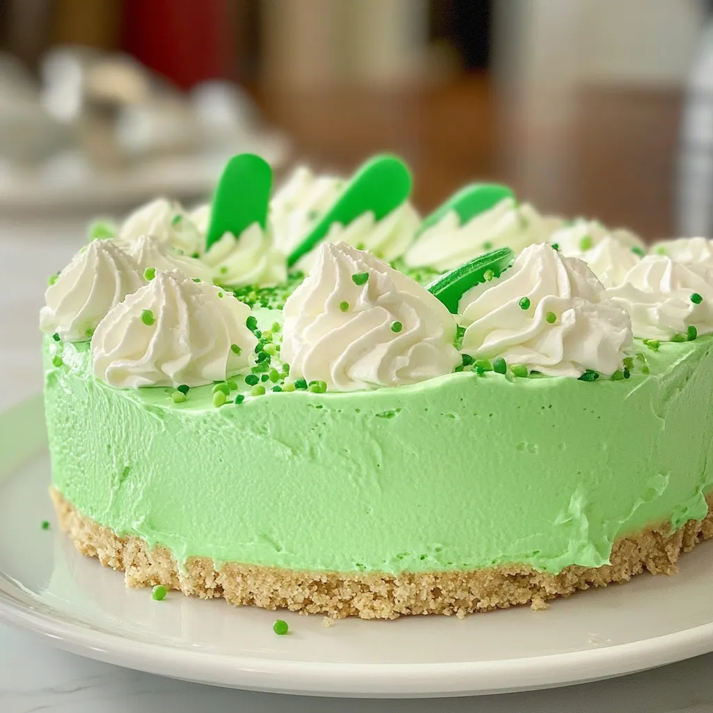 Shamrock Mint Milkshake Pie