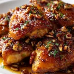 Maple Bourbon Pecan Chicken: Sticky, Sweet & So Delicious