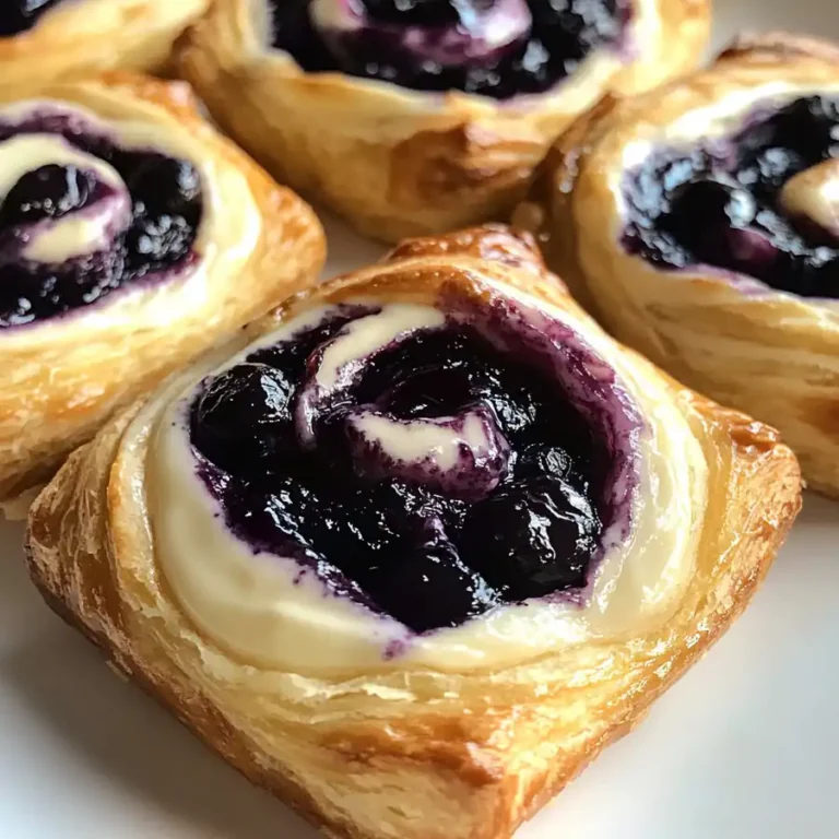 Show-Stopping Irresistible Swirled Blueberry Cream Cheese Danish Recipe — Indulgent & Totally Irresistible
