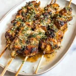 Creamy Grilled Ranch Garlic Parmesan Chicken Skewers – Juicy & Flavorful