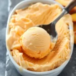 Creamy No-Churn Peach Sorbet: No Machine Required!