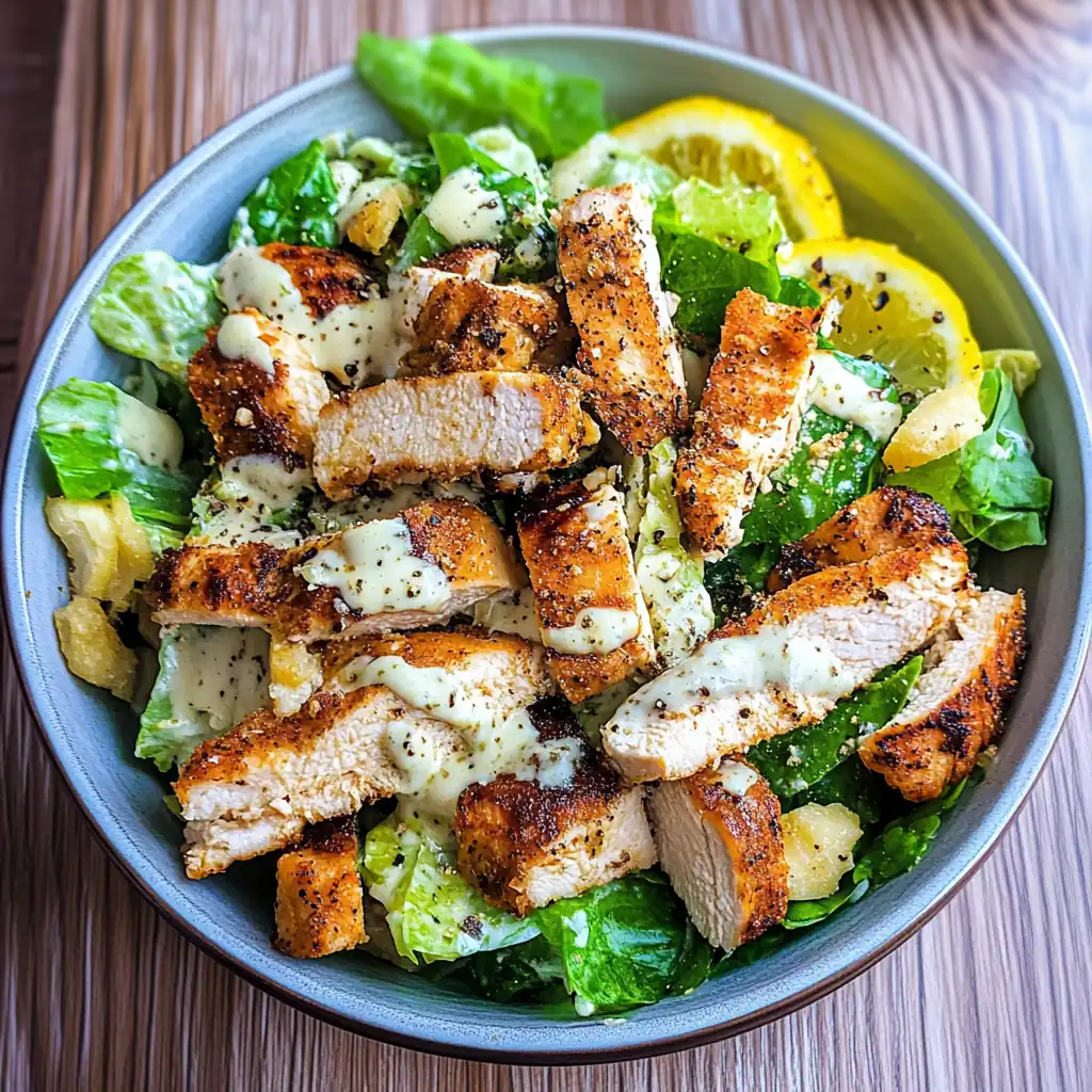 The Ultimate Chicken Caesar Salad with Scratch-Made Dressing!