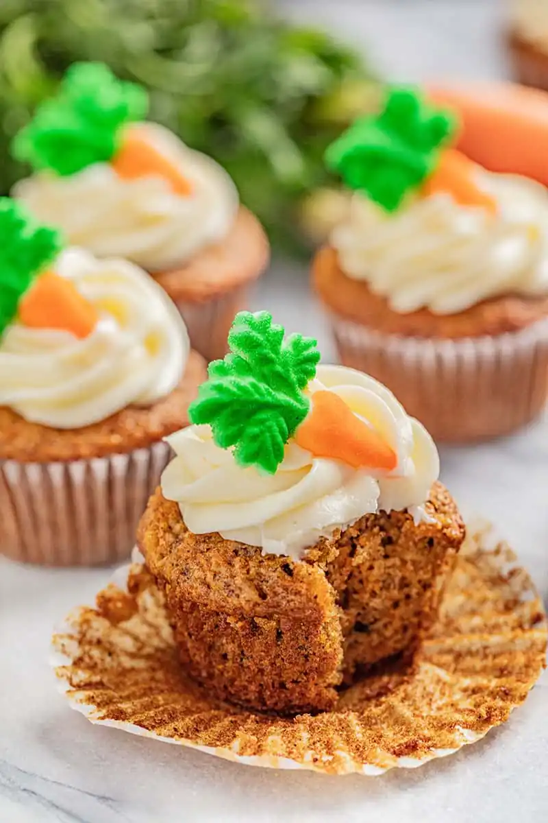 The Ultimate Carrot Cake Cupcakes — Moist, Spicy, and Perfect