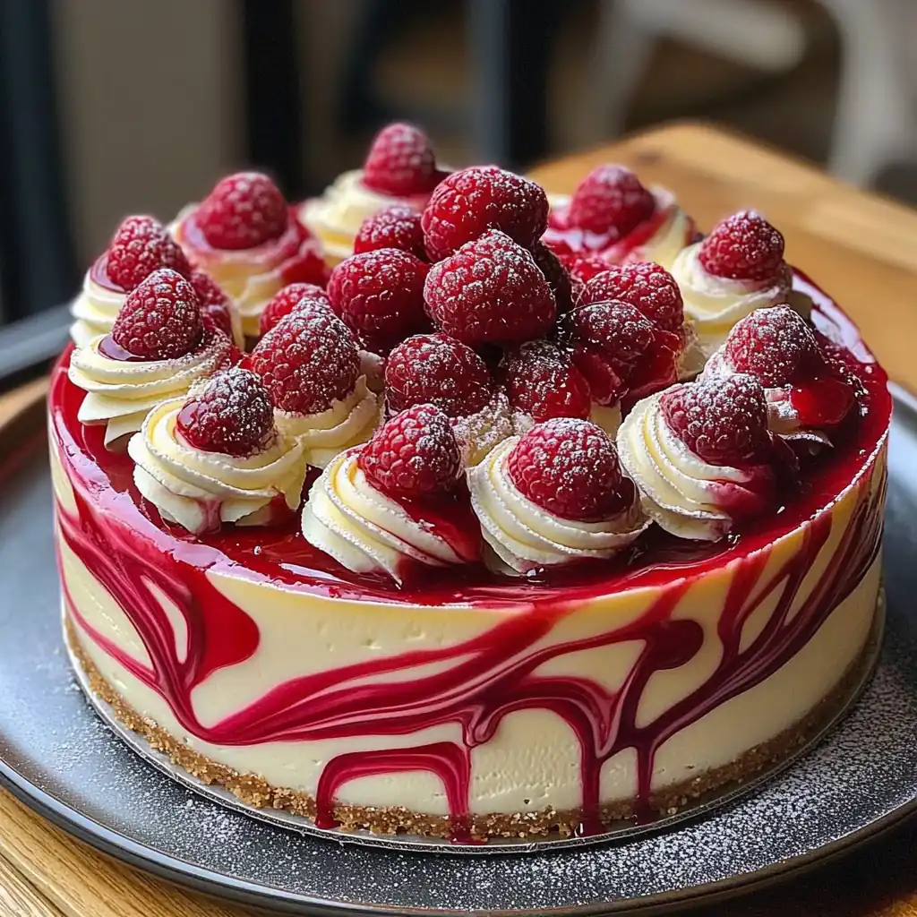 Elegant White Chocolate Raspberry Cheesecake: The Ultimate Dessert Showstopper